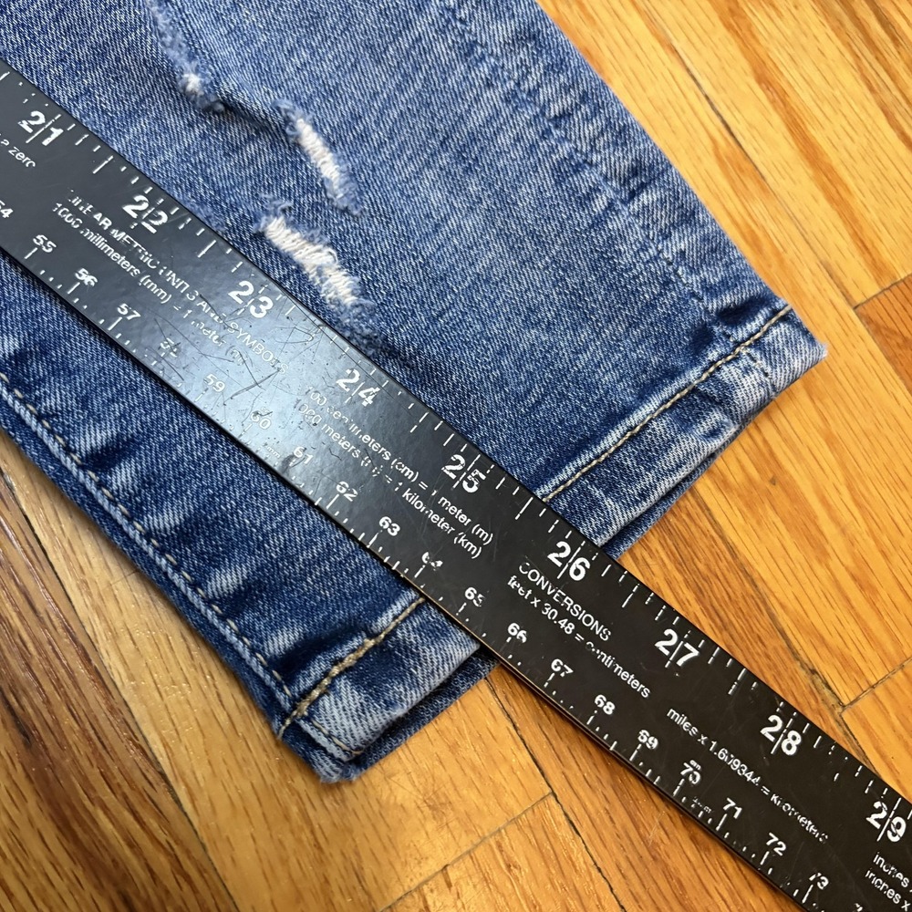 BKE Parker Jeans Womens 28 Blue High Rise Ankle Skinny Distressed Denim Stretch - Picture 8 of 9
